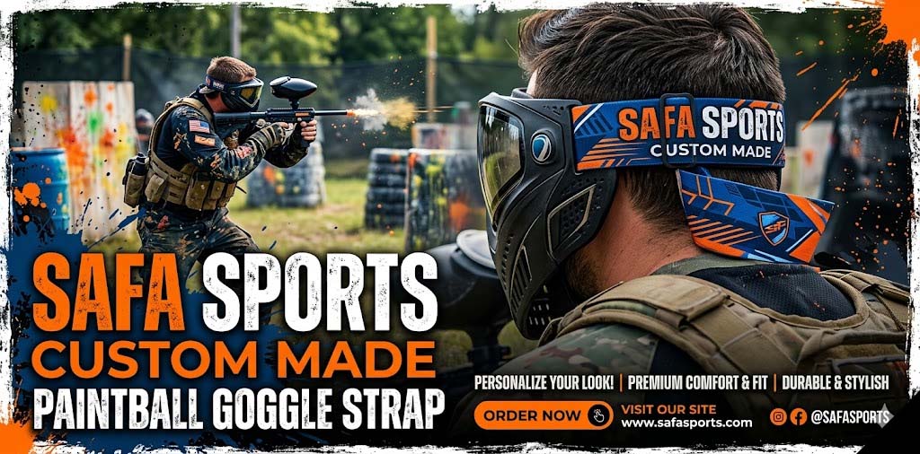 SAFA SPORTS Custom Made Paintball Goggle Strap