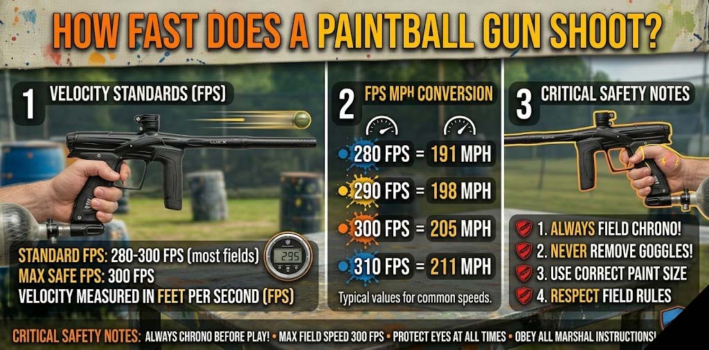 How Fast Does a Paintball Gun Shoot