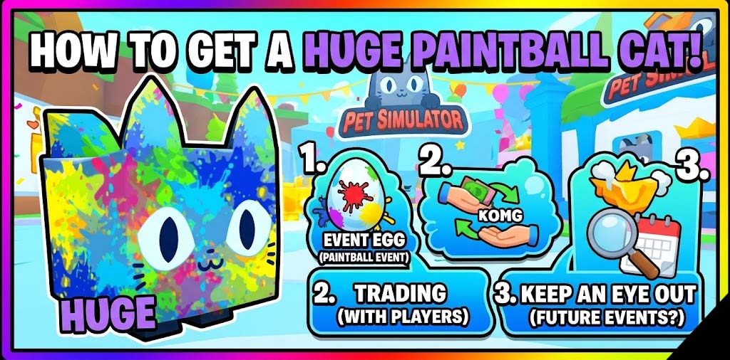How To Get a Huge Paintball Cat In Pet Stimulator