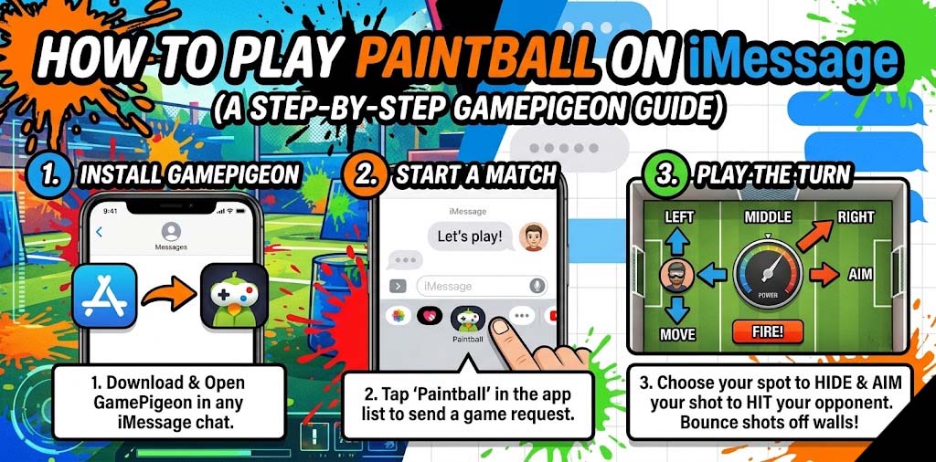How to play paintball on iMessage