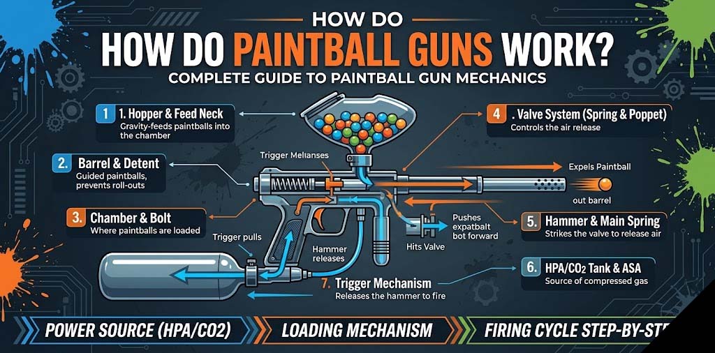 How Do Paintball Guns Work? Complete Guide to Paintball Gun Mechanics